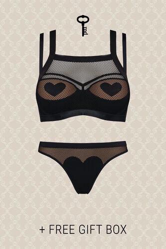 balcony bra + butterfly thong