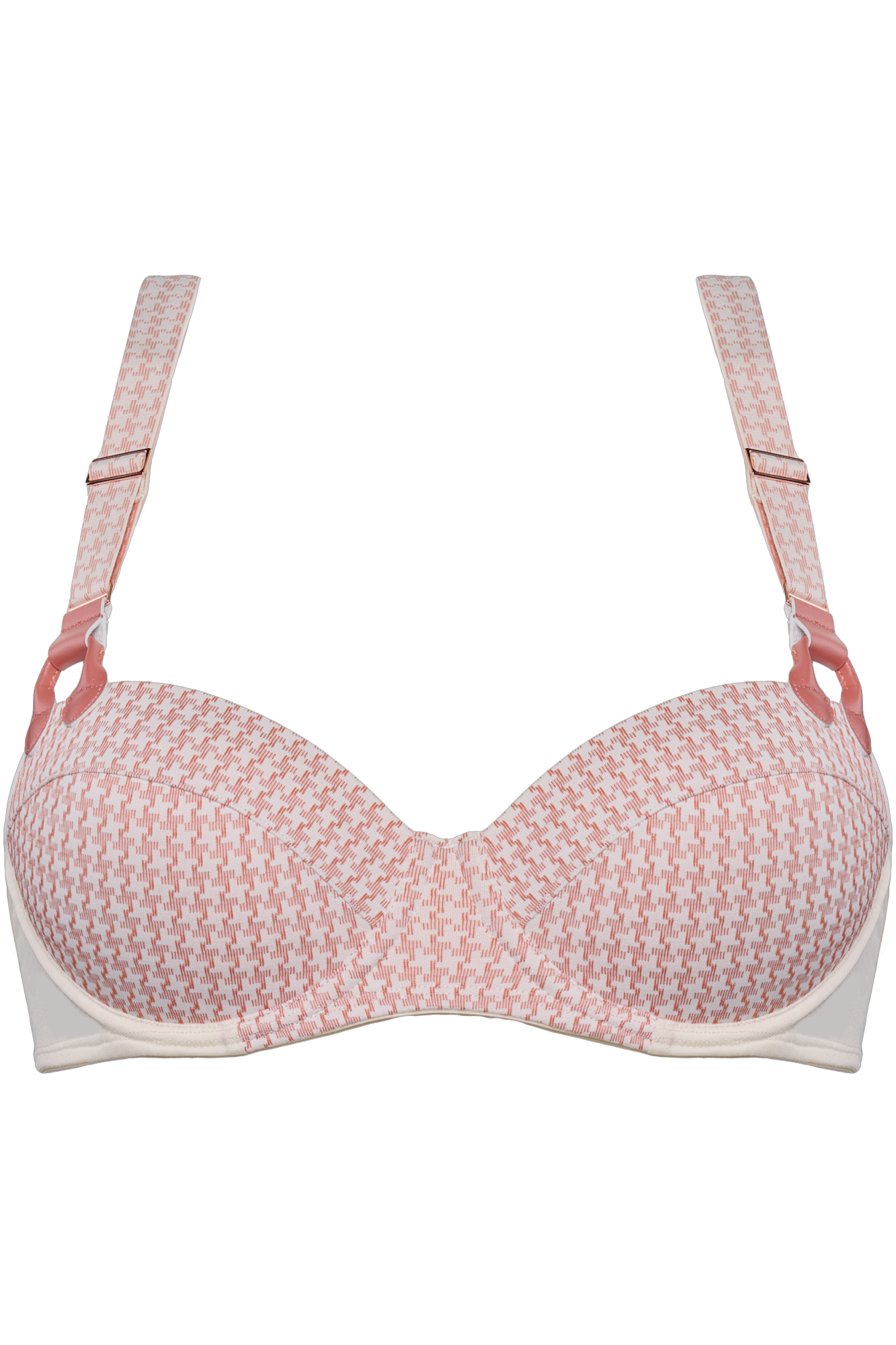 Marlies Dekkers gloria plunge balconette bh wired padded terra pied de poule