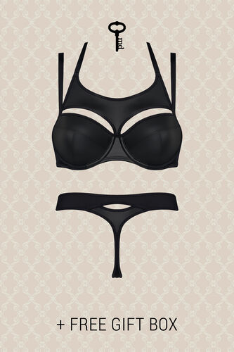 plunge balcony bra + 4 cm thong