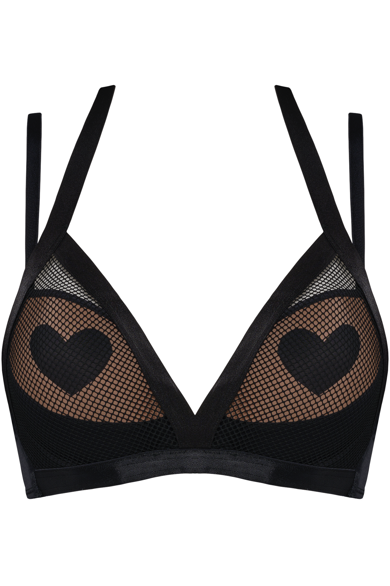 Marlies Dekkers heartbreaker push up bh wired padded black mesh and sand