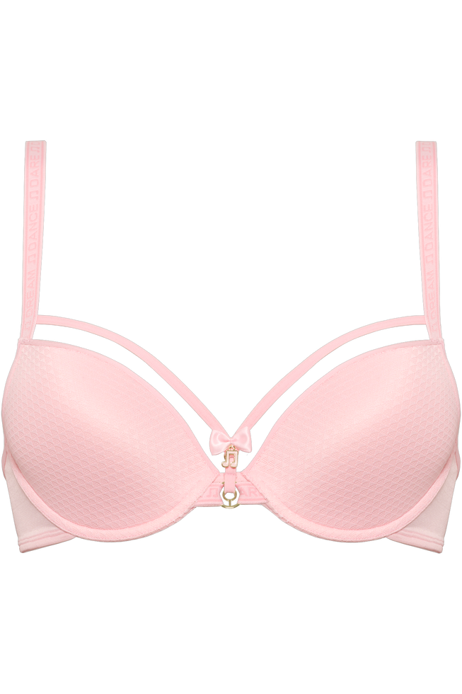 Space Odyssey push up bra in blush pink