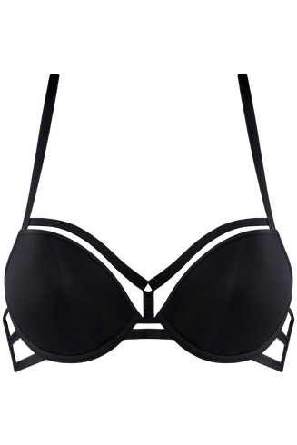 strings push-up soutien-gorge | wired padded black - 85D
