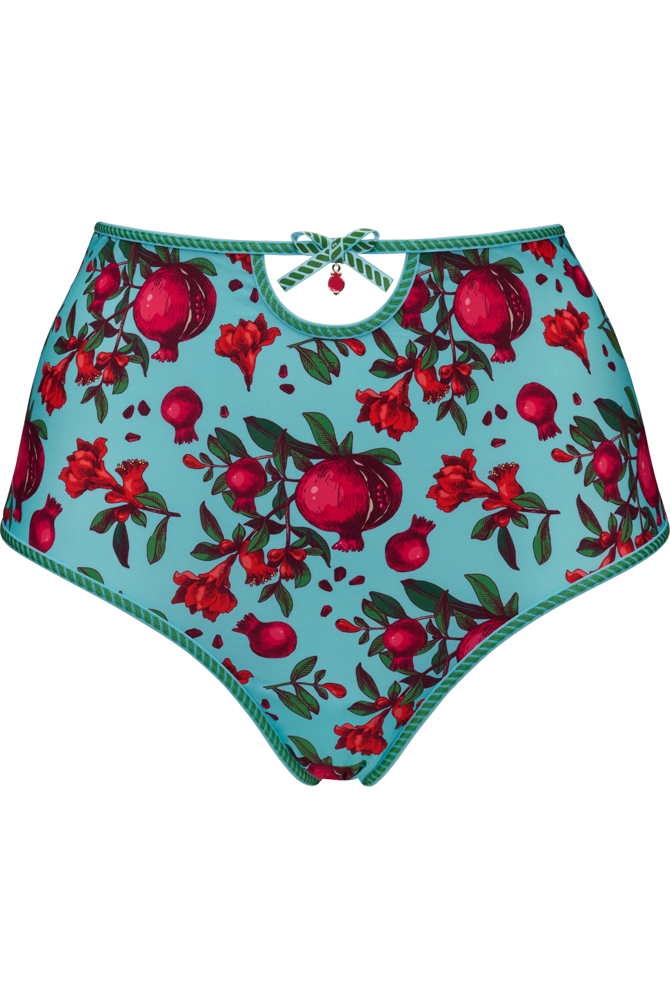 Marlies Dekkers forbidden fruit high waist slip pomegranate print