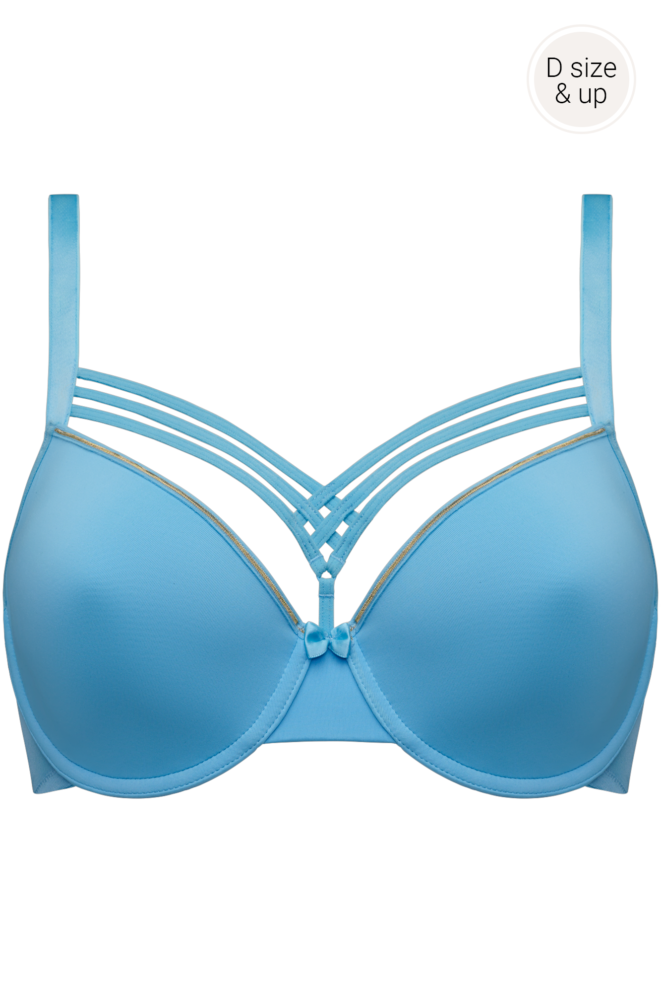 Marlies Dekkers dame de paris plunge bh wired padded baltic sea and gold