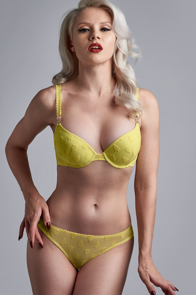 Soif de Vivre push up bra canary yellow  Marlies Dekkers Lingerie and  Swimwear Official Online Shop
