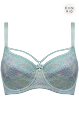 mariposaunpadded balcony bra | sparkling iridescent aqua