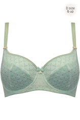 lucky clover semi padded balcony bra