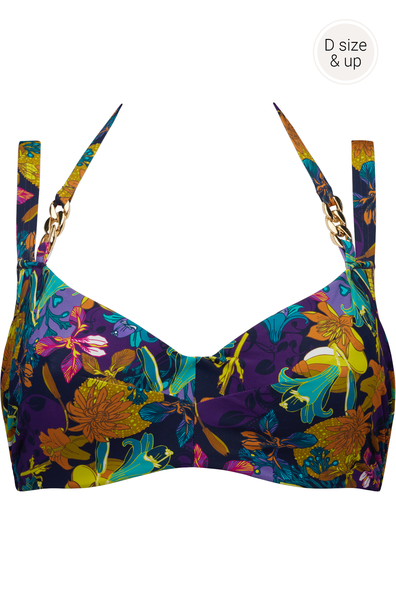 Marlies Dekkers acapulco niet-voorgevormde balconette bikini top wired unpadded petunia purple