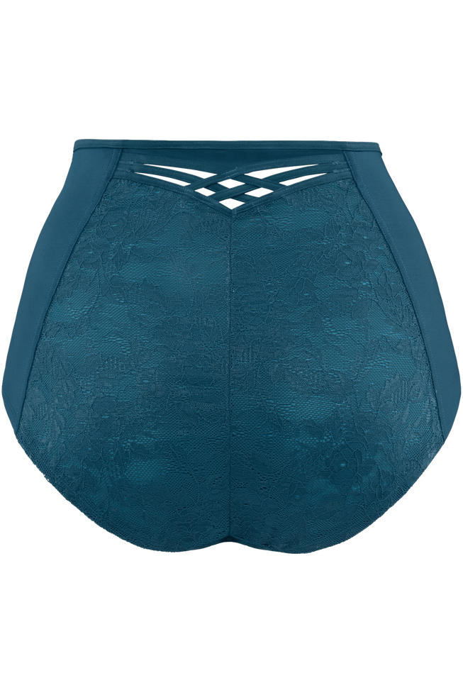 dame de parishigh waist briefs | lagoon blue