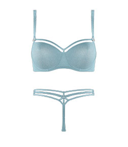 Style lingerie collection Space Odyssey shining blue and silver SS20