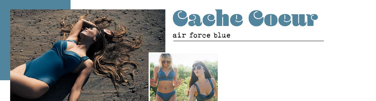 cache coeurbralette bikini top | air force blue