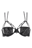 johan maurits wired unpadded plunge balcony bra 17451 majestic black