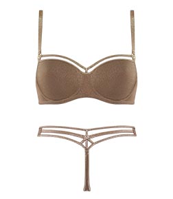 style lingerie collection Space Odyssey gold & shitake FW18
