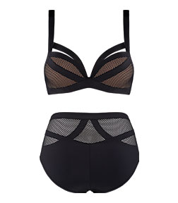 Style lingerie collection Wing Power black and sand SS20