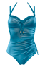 holi glamour dusk blue plunge balcony bathingsuit