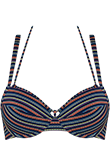 holi vintage dark blue rainbow push up bikinitop