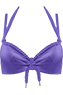 Holi Glamour Purple push up bikini top