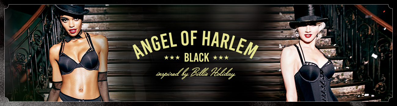 FW19 collection Angels of Harlem Black header banner