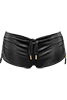 holi glamour Black drawstring shorts