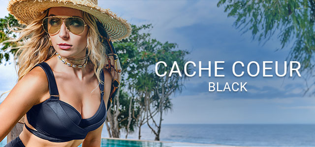 cache coeurbikini tanga | black