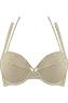 holi vintage ivory/gold push up bikini top