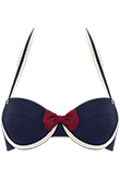 sailor mary blue, ivory and red