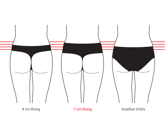 What is a 7 cm thong?  Thongs Fit and Style Guide by Marlies Dekkers