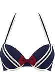 sailor mary blue, ivory and red