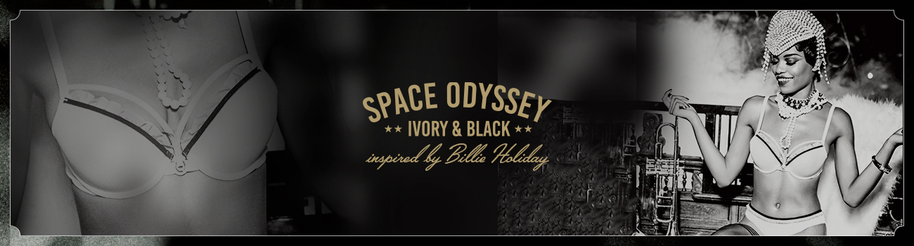 FW19 collection Space Odyssey ivory and black header banner