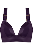 cache coeur deep purple bralette bikinitop