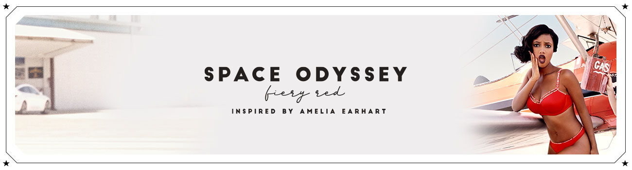SS20 collection Space Odyssey fiery red header banner