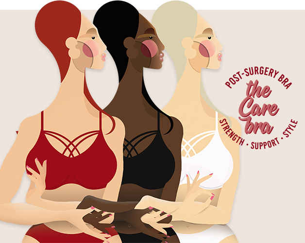 marlies dekkers post surgery bra care bra illustration