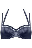 Holi Glamour navy plunge balcony bikini top