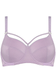 space odyssey lilac lurex and silver unpadded balcony bra