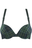 gloria scarab green plaid