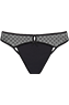 peekaboo black 4cm thong