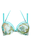 oriental morphosis green turquoise super push up bra