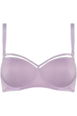 space odyssey lilac lurex and silver balcony bra