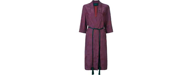 style collection dame de paris aubergine and silver lurex FW21