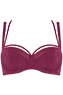 Latin lady grape purple balcony bra