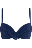 alabama swing deep blue waves push up bikinitop