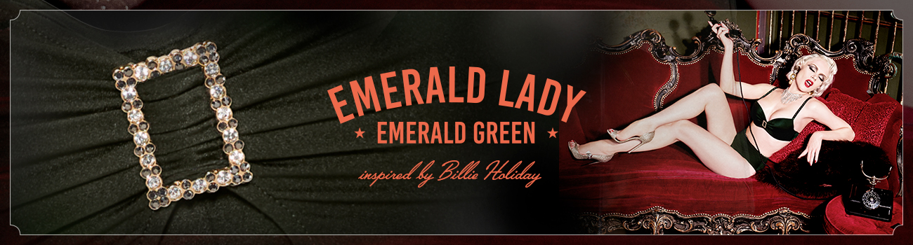 FW19 collection Emerald Lady Emerald Green header banner