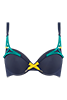 Lagertha's Journey Ocean blue Push-up Bikini-Oberteil
