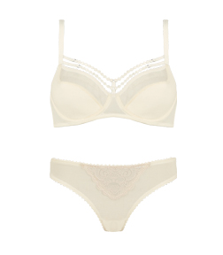 couture the mauritshuis white marble bra