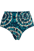 lotus blue and green dye high waist briefs