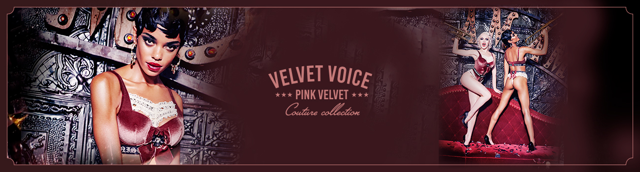 FW19 collection Couture Velvet Voice Pink Velvet header banner