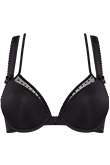 peekaboo black push up bra