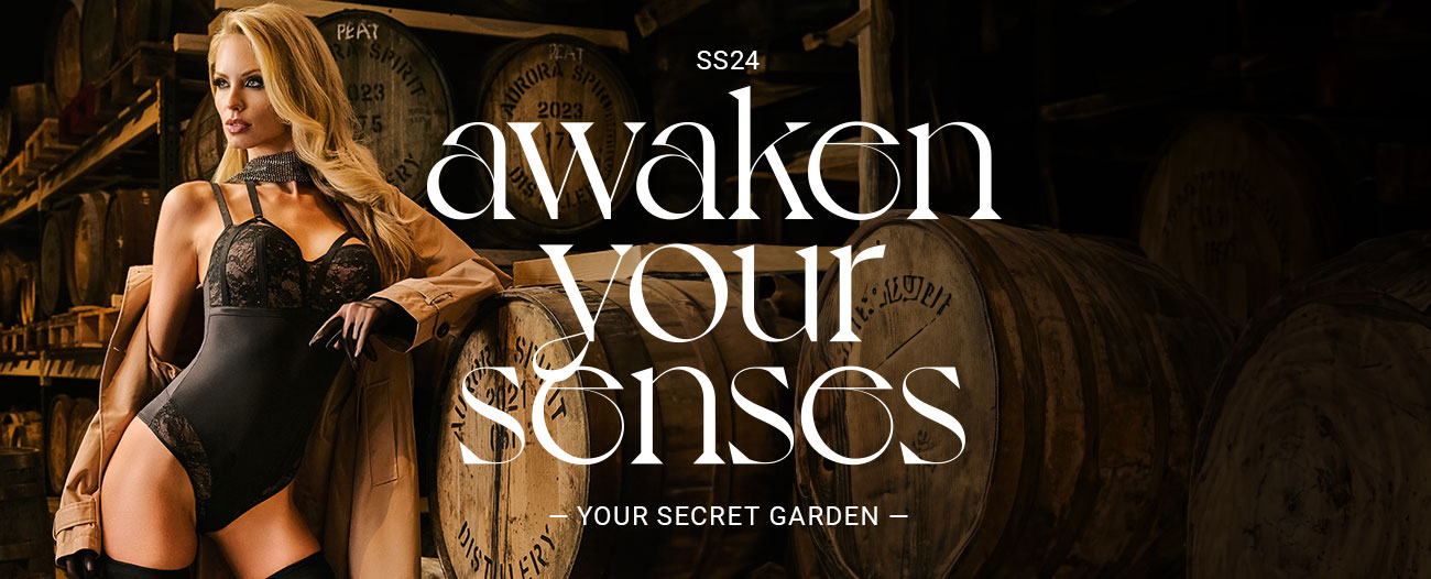 SS24 lingerie awaken your senses header banner