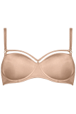 space odyssey glossy camel padded wired balcony bra 17150