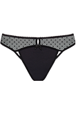 peekaboo black 4cm thong